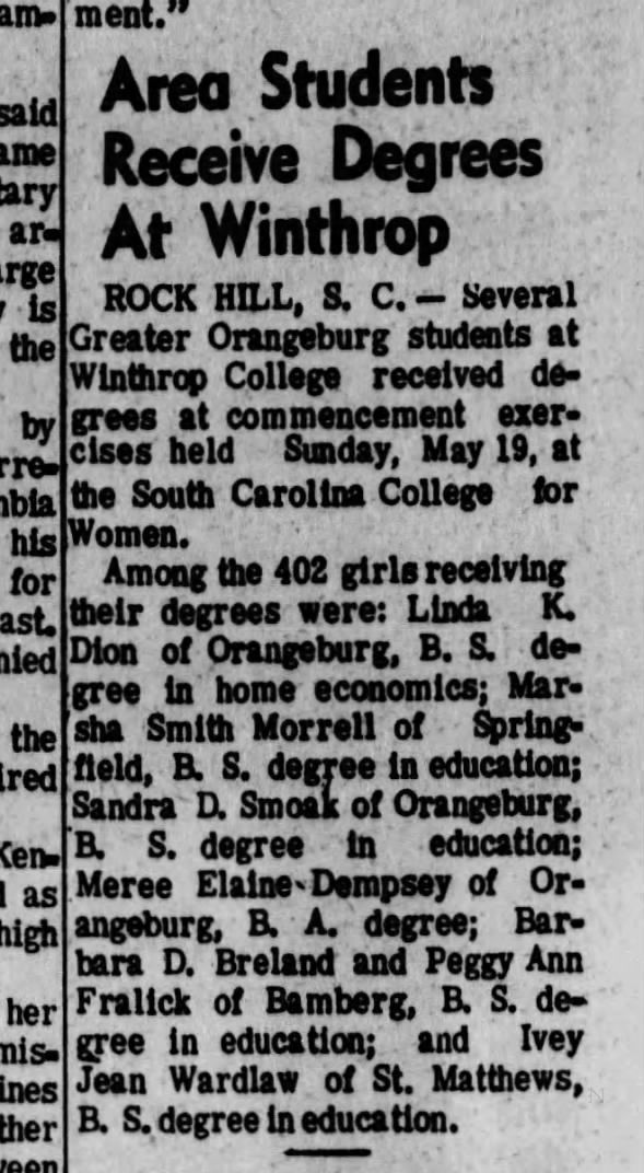 Clipping from The Times and Democrat